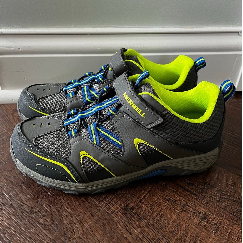 Merrell Trail Chaser Hiking Shoe Gray Boys Size 6M Size EU 37 New with box - Picture 5 of 8